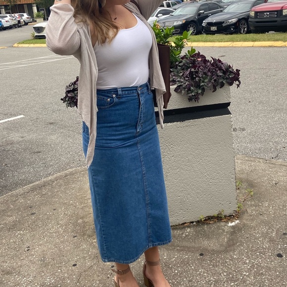 Ralph Lauren Denim Skirt Vintage - Picture 10 of 12